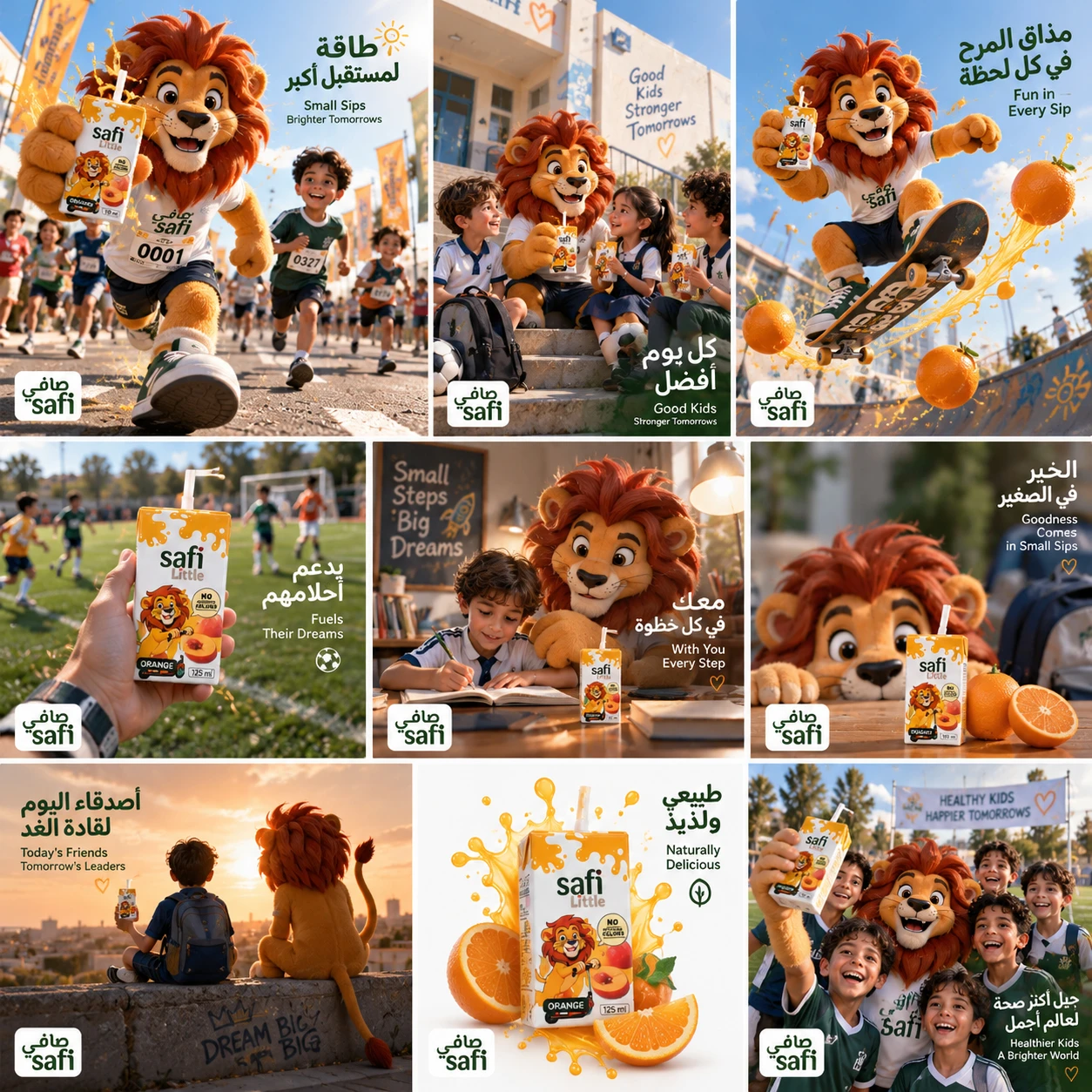 مجموعة بوسترات صافي صغير كاملة